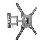 Audizio USSB35 TV Wall Bracket Swivel & Tilt Full Motion Mount for 23-55 Inch TVs & Monitors, VESA Compatible 75x75-400x400, 30kg, Cable Management, Black