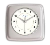 AudLee 23cm Retro Color Indoor Wall Clock, Battery Operated Square Clock. Decorative Clock for Home, Office, Kitchen, Bedroom, Bathroom Living Room, School. Sweep Movement (NEW - Warm Lavender)