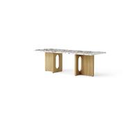 Audo Copenhagen Androgyne lounge table Natural oak-Calacatta viola