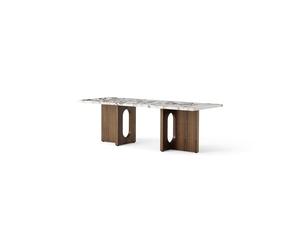 Audo Androgyne Coffee Table Walnut/Calacatta Viola Marble