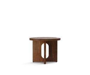 Audo Androgyne Round Coffee Table Walnut