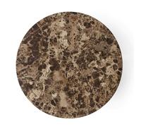Audo Copenhagen - Androgyne Tabletop Ø42 cm, Emparador Marble - Brown