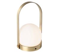 Audo Copenhagen Carrie portable table lamp brushed brass