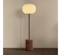 Audo Copenhagen Audo JWDA floor lamp, bronze/red, travertine, 130 cm, dimmable.