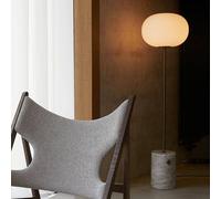 Audo Copenhagen Audo JWDA floor lamp, bronze/white, marble, 150 cm, dimmable.