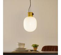 Audo Copenhagen Audo JWDA pendant light, brass and opal glass
