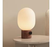 Audo Copenhagen Audo JWDA table lamp, red travertine, height 32 cm, dimmable
