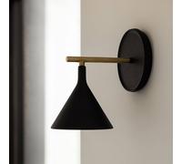 Audo Copenhagen Audo LED wall light Cast Sconce, black, IP44, dimmer