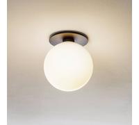 Audo TR Wall Lamp Black Matt Opal Glass