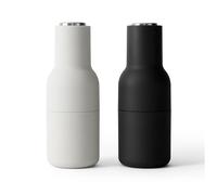 Audo Copenhagen Bottle Grinder spice mill 2-pack ash-carbon (steel lid)