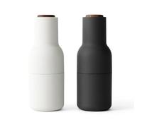 Audo Copenhagen Bottle Grinder spice mill 2-pack ash-carbon (wallnut lid)