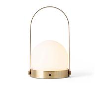 Audo Copenhagen Carrie portable table lamp brushed brass