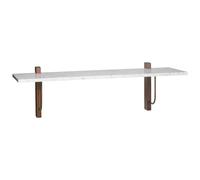Audo Copenhagen Corbel shelf 100x30cm Marble carrara