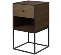 Audo Copenhagen - Frame 35 Side Table With 1 Drawer, Smoked Oak - Smoked Oak