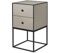 Audo Copenhagen - Frame 35 Side Table With 2 Drawers, Sand - Sand
