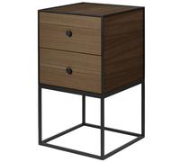 Audo Copenhagen - Frame 35 Side Table With 2 Drawers, Smoked Oak - Smoked Oak