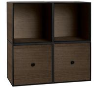 Audo Frame Square Bookcase Standard Smoked Oak