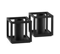 Audo Copenhagen Kubus Micro candle holder 2-pack Black