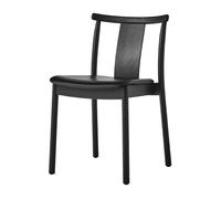 Audo Copenhagen Merkur chair with cushion Black-Dakar 0842 black