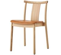 Audo Copenhagen - Merkur Dining Chair, Oak / Cognac Leather - Cognac