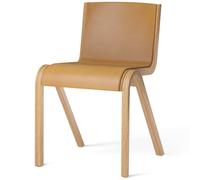 Audo Copenhagen - Ready Chair, Upholstered Front, Oak / Leather Dakar 0250 - Cognac