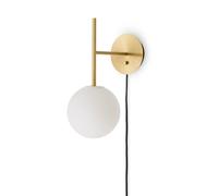 Audo Copenhagen TR Bulb Suspended wall lamp Brushed brass
