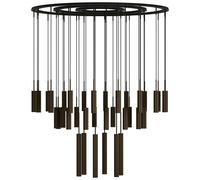 Audo Copenhagen - Tubulaire Chandelier Bronzed, 38 Pendants - Bronzed Brass