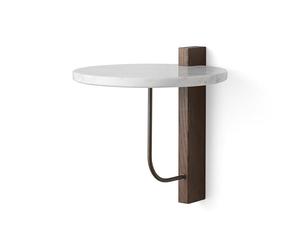 Audo Corbel Shelf Dark Oak w. Carrara Marble Slab