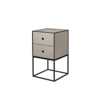 Audo Copenhagen - Frame 35 Side Table With 2 Drawers, Sand - Sand