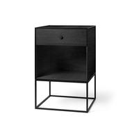 Audo Copenhagen - Frame 49 Side Table With 1 Drawer, Black Stained Ash - Black Stained Ash
