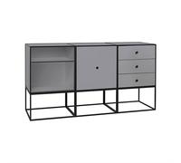 Audo Frame 49 Trio Chest of Drawers Dark Grey