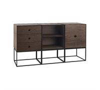 Audo Frame 49 Trio Chest of Drawers Smoked Oak