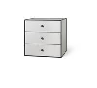 Audo Frame 49 With 3 Drawers 42X49X49 Light Gray