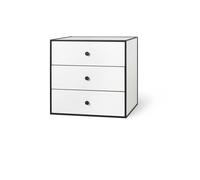 Audo Frame 49 With 3 Drawers 42X49X49 White