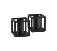 Audo Kubus Micro Candle Holder Black 2 Pieces.