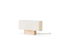 Audo Copenhagen Audo Nonna table lamp, travertine/sand colour, height 30 cm