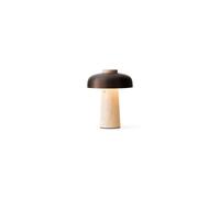 Audo Reverse Portable Lamp Sand Travertine/Bronzed Aluminum