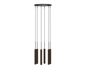 Audo Tubular Chandelier 6 Aluminum/ Anodized Bronze