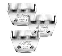 Audoc 3Pack 4FW Wide Blade Dog Grooming Clipper Blades for Andis,Oster A5,Wahl km10 Clippers