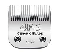 Audoc 4FC Blade Detachable Pet Clipper Replacement Blades, Ceramic and Stainless Steel, Compatible with Andis, Oster, and Wahl Clippers