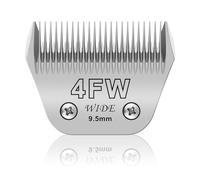 AUDOC 4FW Wide Pet Dog Grooming Detachable Blades,Compatible with Andis,Oster A5,Wahl KM10 Clippers,Cut Length 3/8"(9.5mm),Fit for Larger Animals