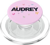 Audrey - Beautiful Name with colorful Butterflies PopSockets PopGrip for MagSafe