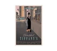 Audrey Breakfast at Tiffany's Hepburn Poster Canvas Poster Bedroom Decor Sports Landscape Office Room Decor Gift Unframe-style 16x24inch(40x60cm)