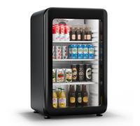 Audrey Evo 71.8cm 95L Drinks Fridge with Glass Door Black