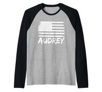 Audrey Forename Citizenship Personalized Birthday Name Raglan Baseball Tee