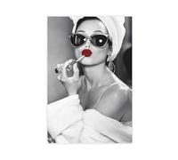 Audrey Hepburn 1 Canvas Poster Wall Art Decor Print Picture Paintings for Living Room Bedroom Decoration 12x18inch(30x45cm)