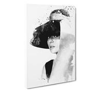 Audrey Hepburn (6) V3 Canvas Print for Living Room Bedroom Home Office Décor, Wall Art Picture Ready to Hang, 30 x 20 Inch (76 x 50 cm)