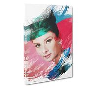 Audrey Hepburn (7) V2 Canvas Print | Gallery Wrapped 30mm Frame Wall Art | 30x20 inches | Ready to Hang | Modern Picture | Living Room Bedroom Lounge Office