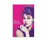 Audrey Hepburn Art Poster Decorative Painting Canvas Wall Art Living Room Poster Bedroom Painting Wall Art Picture Print Modern Family Room Decor 12 x 18 Inches (30 x 45 cm)