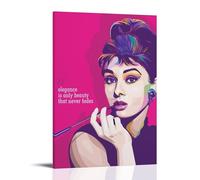 Audrey Hepburn Art Poster Decorative Painting Canvas Wall Art Living Room Poster Bedroom Painting Wall Art Picture Print Modern Family Room Decor 24 x 36 Inches (60 x 90 cm)